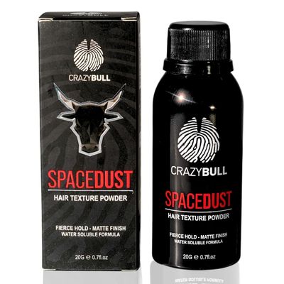 CrazyBull Hair Space Dust Hair Texture Powder - Vegan Friendly for Men - Lightweight Hair Powder for Short-Medium Hair - 0.7 oz