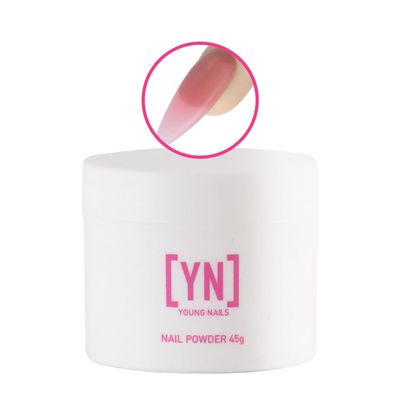 Young Nails Acrylic Speed Powder - Self-Leveling Acrylic Nail Powder, Clear Nude Pink White Acrylic Powder for Nail Extenstion, Professional Grade, Superior Adhesion, Color - Bubblegum, 45g