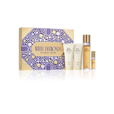 Elizabeth Taylor White Diamonds Womens Fragrance 4 Piece Gift Set