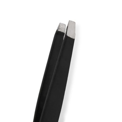 Amazon Basics Mini Eyebrow Tweezers 3-Pack, Black/White/Grey