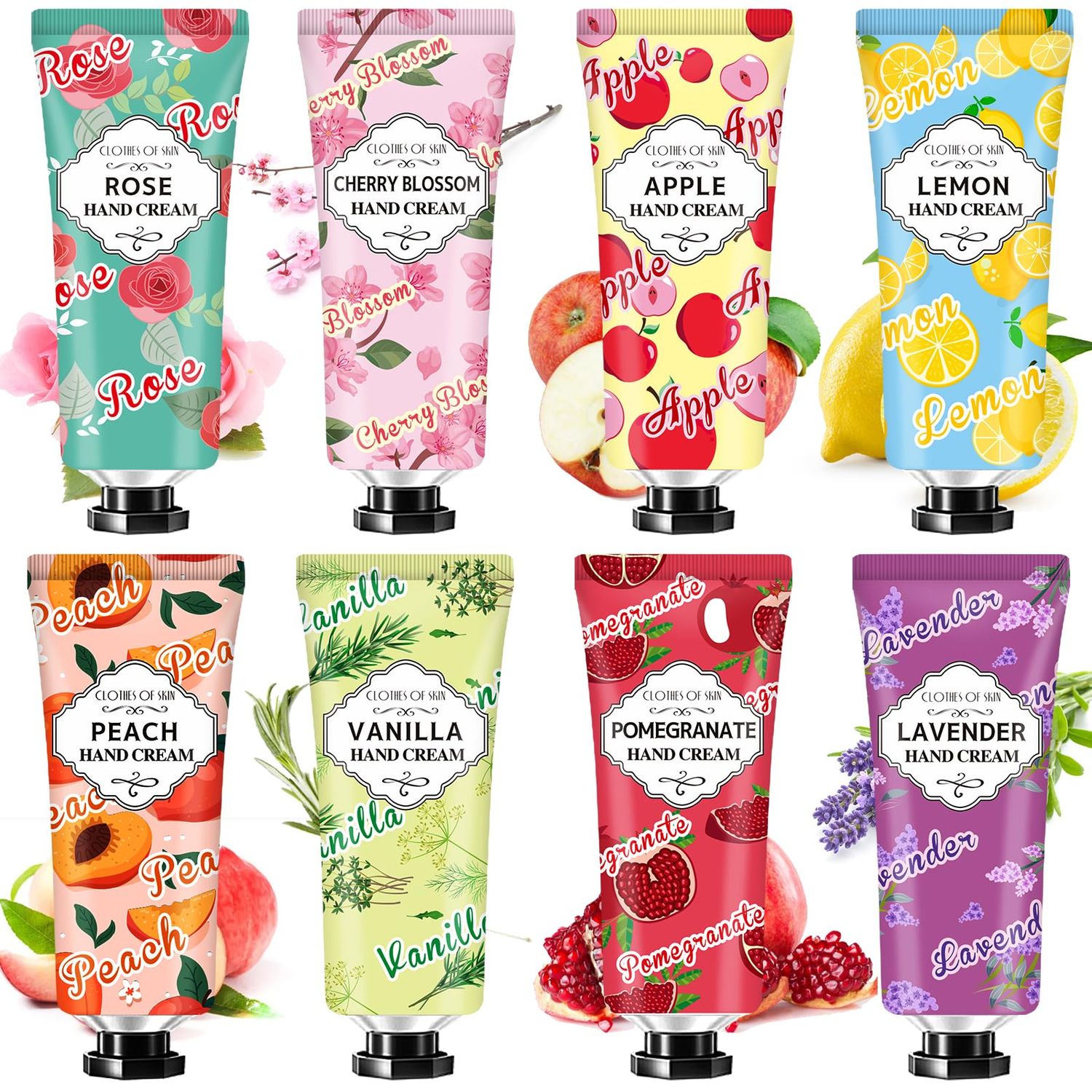 8 Pack Hand Cream Gift Set,Easter Basket Stuffers for Teen Girls,Mothers Day Gifts,Mini Travel Size Lotion for Teacher Appreciation Gifts Nurse Gifts,Hand Lotionfor Dry Cracked Hands Gifts for Mom