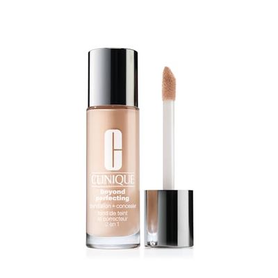 Clinique Beyond Perfecting Liquid Lightweight Full Coverage Foundation Concealer For Dry Combination to Oily Skin Types, Alabaster, 1 Fl Oz