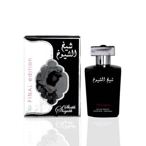 Lattafa Sheikh Al Shuyukh Final Edition Eau de Parfum Spray for Men, 3.4 Ounce