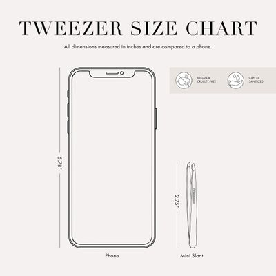 Tweezerman Mini Slant Tweezer - Tweezers for Eyebrows, Travel Tweezers for Eyebrows, Facial Hair, Ingrown Hair (Neon Pink)