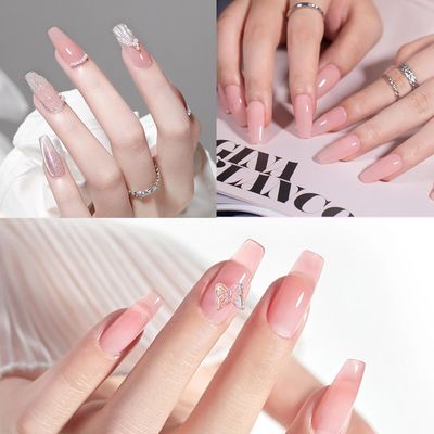 Creaglam Super Nail Acrylic Powder: 3 Pcs 28g Cover Pink Polymer for 3D Art Carving French Extension - Clear Dark Pink Professional - No Need Lamp