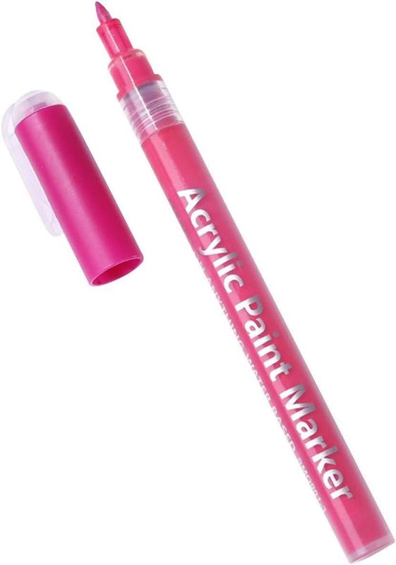 IMGDD Nail Polish Pen, 1 PCS Nail Art Pen, Nail Pencil, DIY Drawing Painting Pen, for Nails DIY (Rose Red, 1pcs)