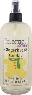 Eclectic Lady Gingerbread Cookie Body Spray, 16 ounces, Body Mist for Women with Clean, Light &amp; Gentle Fragrance, Cologne with Soft, Subtle Aroma For Daily Use