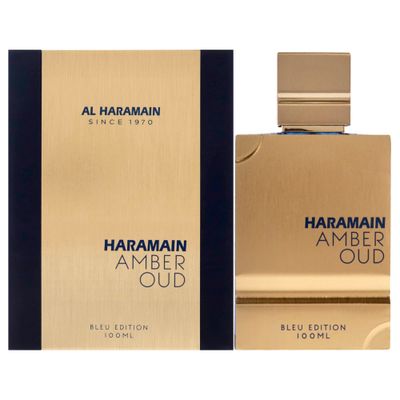 Al Haramain Amber Oud Blue Edition Eau De Parfum Spray 100ml (3.4 oz) - Unisex Arabian Perfume for Women &amp; Men, Long-Lasting Arabic Fragrance, Premium EDP Cologne Spray