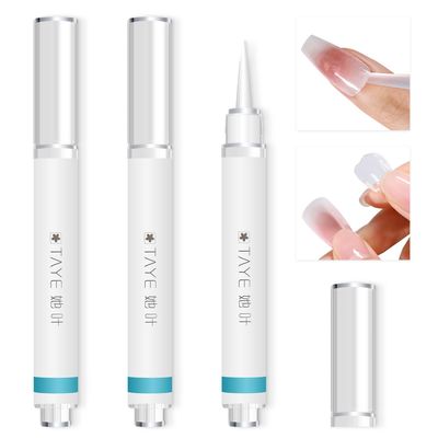 TAYE 3 Pcs Nail Glue Remover Pen, 3ml Press On Nail Remover, fake nail remover Pen Design, Click and Remove for Press on Nails, Easy Fast Remove Gel Glue for Nails UV Light, Alcohol Free Acetone Free