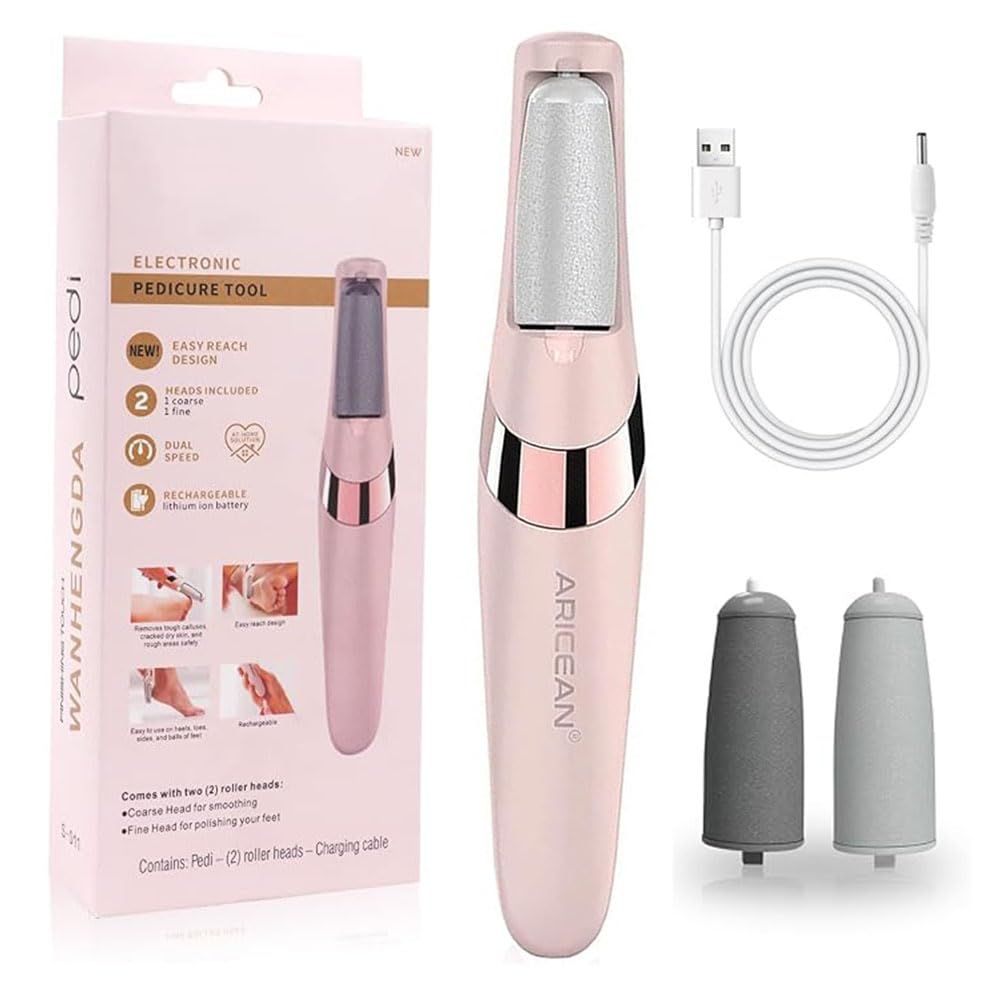 Electric Callus Remover for Feet with Rechargeable Waterproof Professional Pedicure Kit,Foot Care Tools Wet &amp; Dry Foot File for Dead Skin