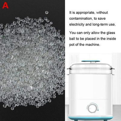 Glass Beads Balls,120g High Temperature Glass Ball Nail Box Silica Sand Beads Manicure Nail Art Quartzite Beads Cleaning Tools