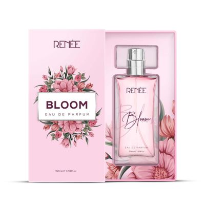 RENEE Eau De Parfum Bloom 50Ml| Premium Long Lasting Luxury Perfume Liquid| Notes Of Almond, Unisex Adult, Scent For All Occasions