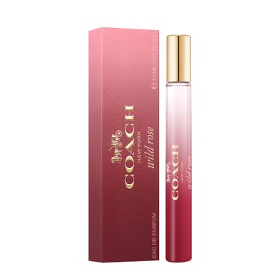 Coach Wild Rose Eau de Parfum Purse Spray - Long Lasting Fragrance with notes of Redcurrant, Wild Rose &amp; Ambroxan - Floral &amp; Gourmand - 0.33 fl. oz.