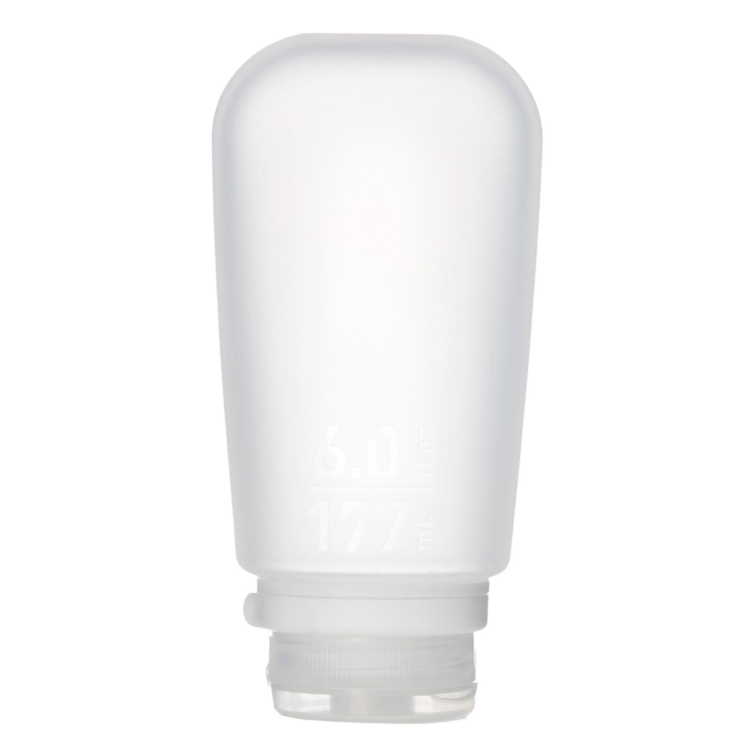 humangear GoToob (XL) | Refillable Silicone Travel Bottle | Locking Lid | Food-Safe Material | Clear, XL (6 fl.oz.; 177ml)