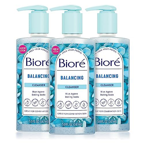Bior Balancing Face Wash, Cleanser For Combination Skin, PH Balanced Face Cleanser, Vegan, Cruelty Free 6.77 Oz, Pack of 3