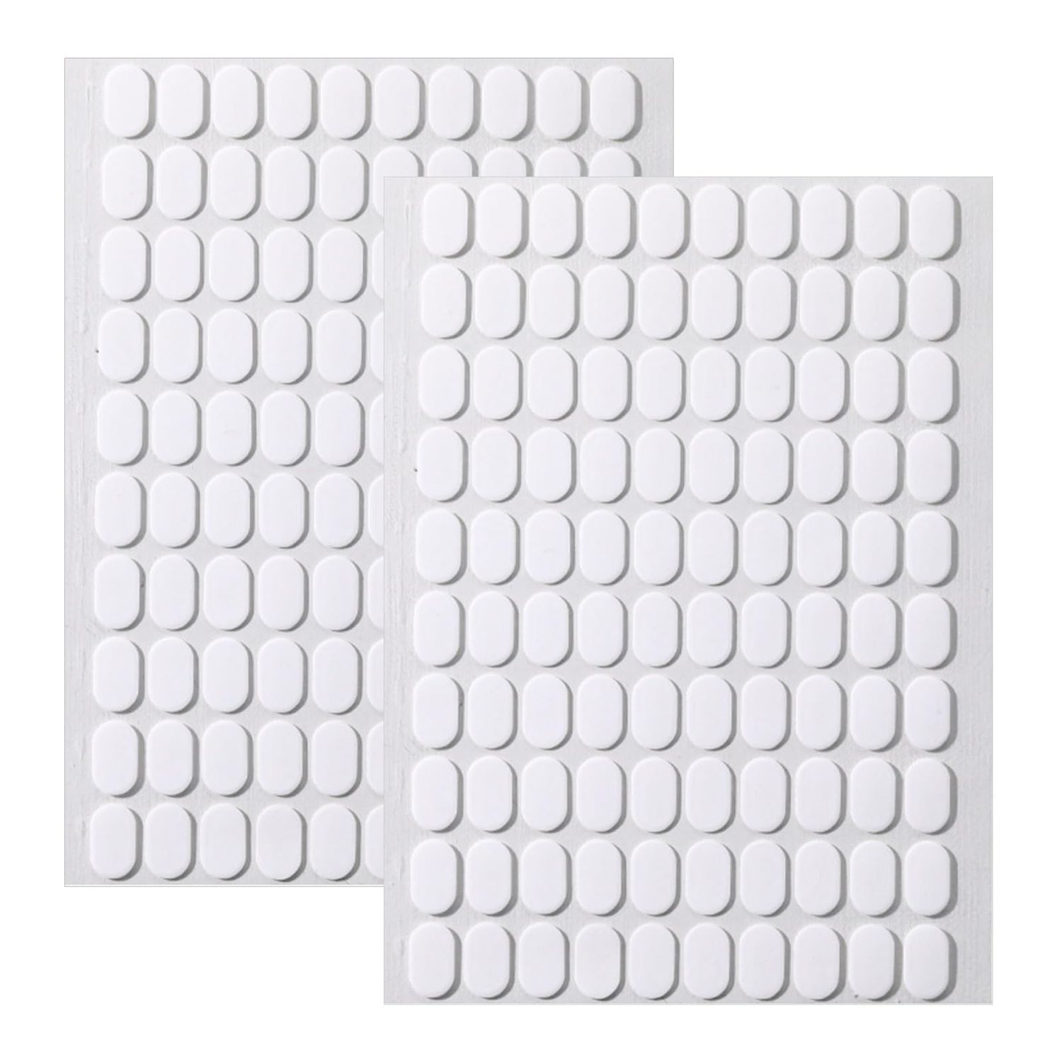 MICALOR 200 PCS Double Sided Nail Tape, Clear Glue Stickers, Press on Adhesive Tabs for Art Practice Design, Display Stand, Color Display Book