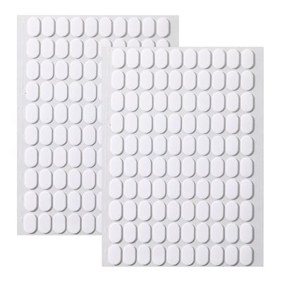 MICALOR 200 PCS Double Sided Nail Tape, Clear Glue Stickers, Press on Adhesive Tabs for Art Practice Design, Display Stand, Color Display Book