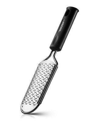 BEZOX Foot Scrubber for Dead Skin - Stainless Steel Heel Callus Foot File for Efficient Callus Removal - Foot Scraper Rasp for Smooth Feet (Dark)