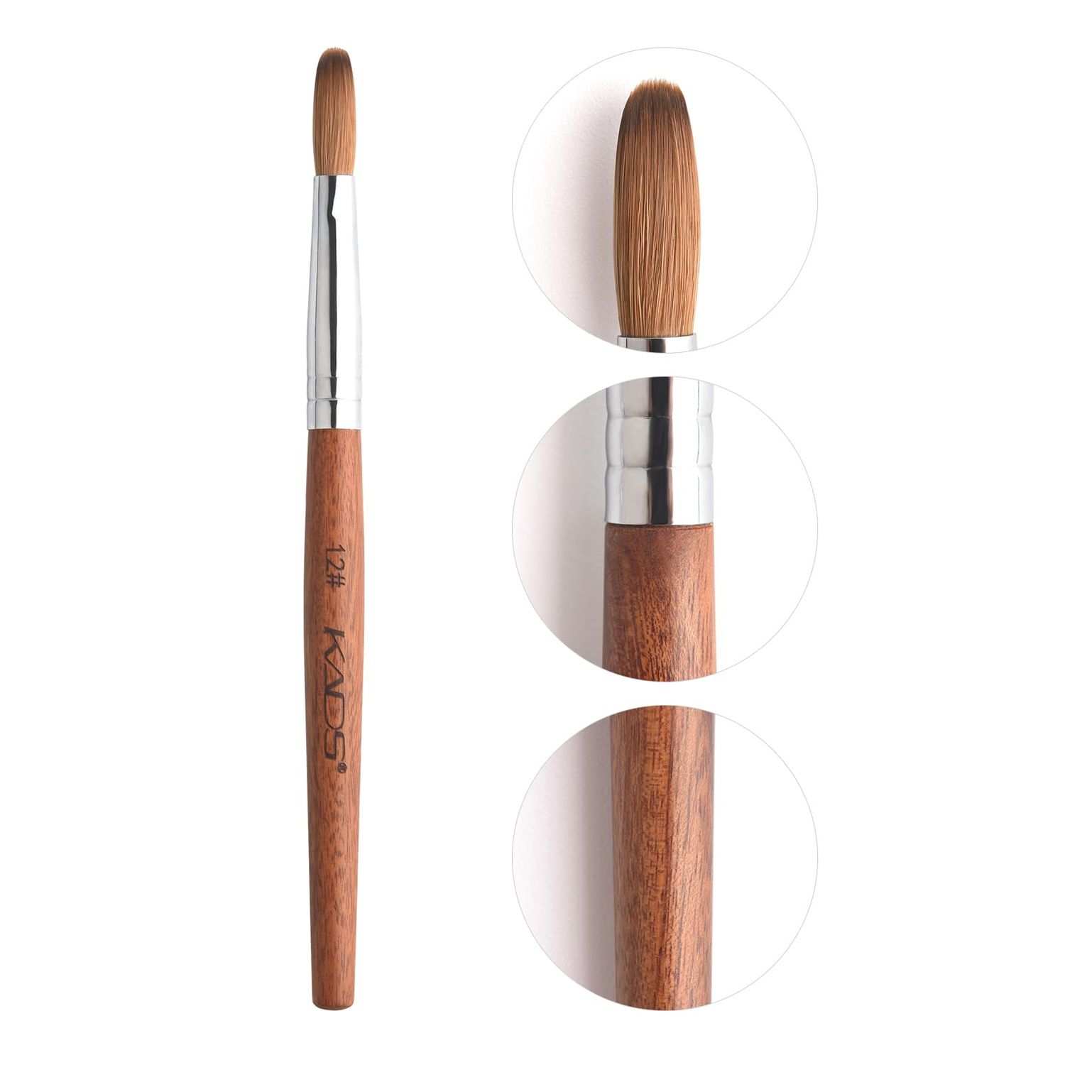 Rolabling Kolinsky Acrylic Nail Brush Red Wooden Nail Brush Professional Salon Acrylic Brush for Nail (12)