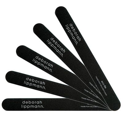 Deborah Lippmann Eco File Nail Set | Pack of 5 Professional Emery Boards | 7 Inch File with Durable 240 Grit Emery Board | Made from Recycled Paper, 1 Count (Pack of 1)