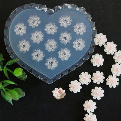 5PCS Flowers Silicone Nail Art Decortive Design 3D Silicone Mold for Nail Art Decorations