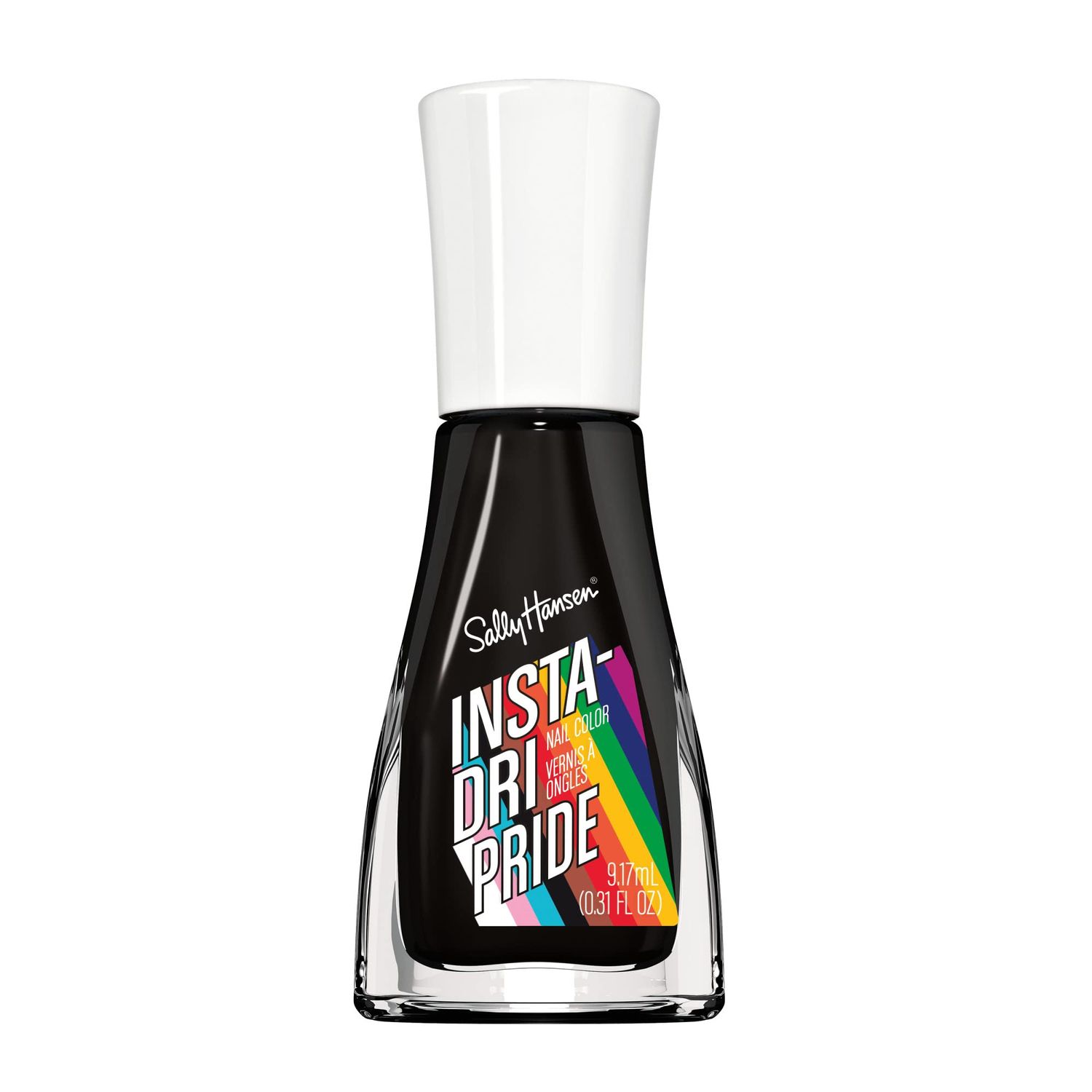 Sally Hansen Insta Dri x GLAAD Nail Polish - Raven Midnight, 0.31 fl oz
