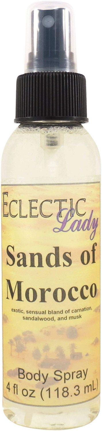 Eclectic Lady Sands Of Morocco Body Spray, 4 ounces, Body Mist for Women with Clean, Light &amp; Gentle Fragrance, Cologne with Soft, Subtle Aroma For Daily Use