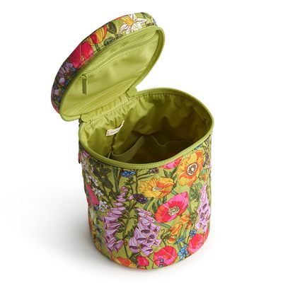 Vera Bradley Premium Cotton Upright Cosmetic Organizer, Meadow Bouquet