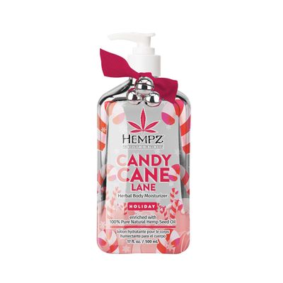 Hempz Limited Edition Peppermint Candy Cane Herbal Body Lotion Moisturizer (17 Oz) - Holiday Body Lotion for Women or Men with Dry Skin - Hydrating Moisturizer for Daily Radiance
