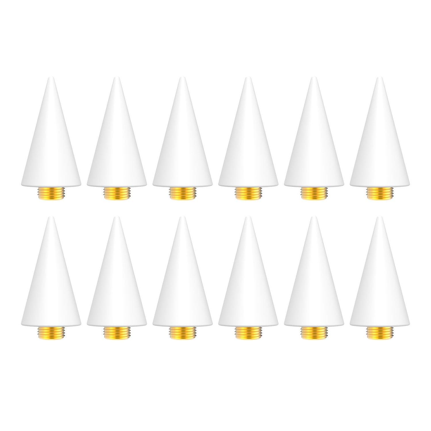 OIFEN 12Pcs Replacement Wax Tips for Rhinestone Picker Tool (White)