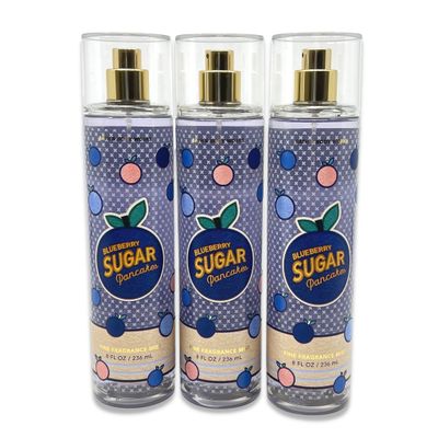 Bath &amp; Body Works Blueberry Sugar Pancakes Fine Fragrance Mist - Lot of 3