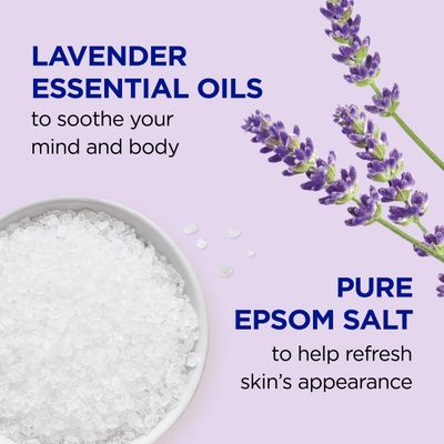 Dr Teals Foaming Bath with Pure Epsom Salt, Soothe &amp; Sleep with Lavender, 62.5 fl oz