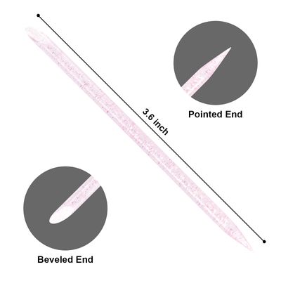 Vaincre 100 PCS Disposable Nail Stick Cuticle Pusher bulk, Double Sided Cleaning Cuticle Stick, Manicure and Pedicure Tool (Pink)