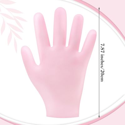 Sibba 2 Pairs Silicone Moisturizing Gloves Spa Gel Hydrating Gloves Womens Hand Care Gloves, Anti Slip Aloe Lotion Gloves for Repairing Dry Hand, Calluses, Cracked Heels and Softening Rough Skin