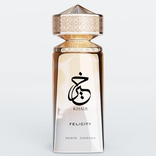 Paris Corner | Khair Felicity Perfume - 3.4 fl oz | Sparkling, Joyful Unisex Perfume with Champagne, Cassis, Rose, Vanilla, Musk