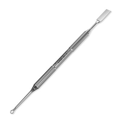 Staleks Pro Manicure Pusher Expert 51 Type 1 - Professional Cuticle Pusher Tool With Ring Stainless Steel Manual Sharpening Ergonomic Grip Corrosion Resistant Ideal For Manicure &amp; Nail Care