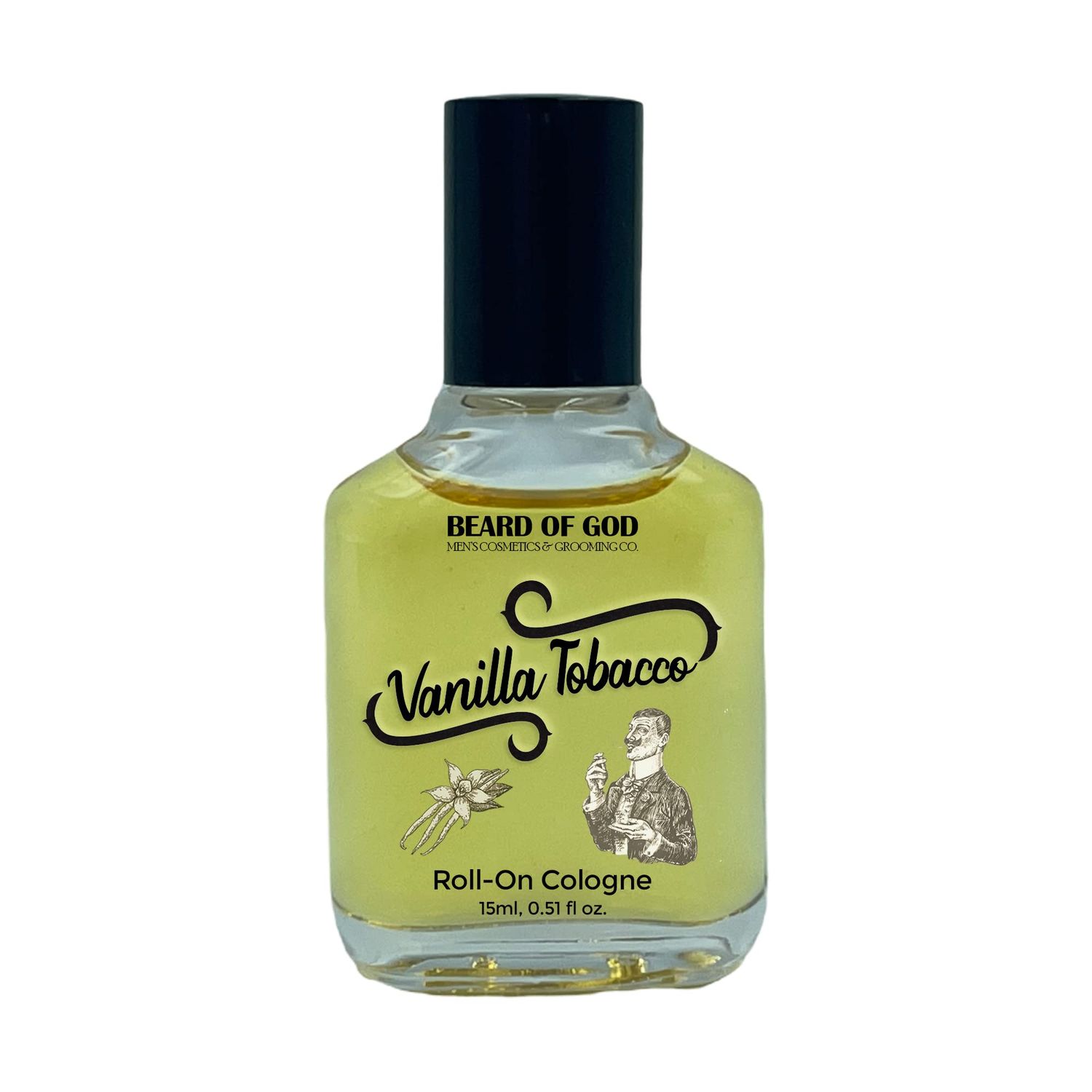 Vanilla Tobacco - 1/2 oz. Roll-On Fragrance Cologne &amp; Travel Pouch, Pure Uncut Body Oil, Made in USA