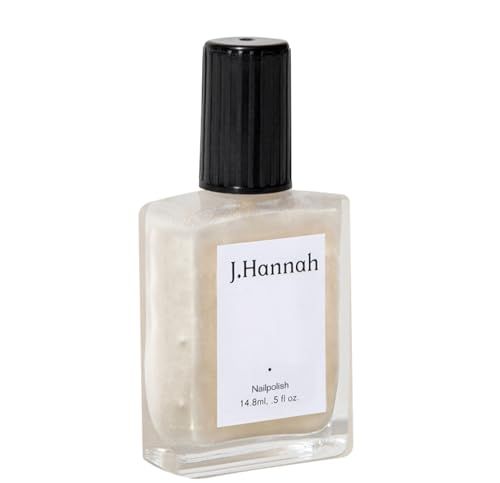 J. Hannah Nail Polish - Vegan, Non-Toxic, Cruelty-Free, Gluten-Free, Long Lasting, USA Made, Transparent, Opulent Oyster Color (Akoya)