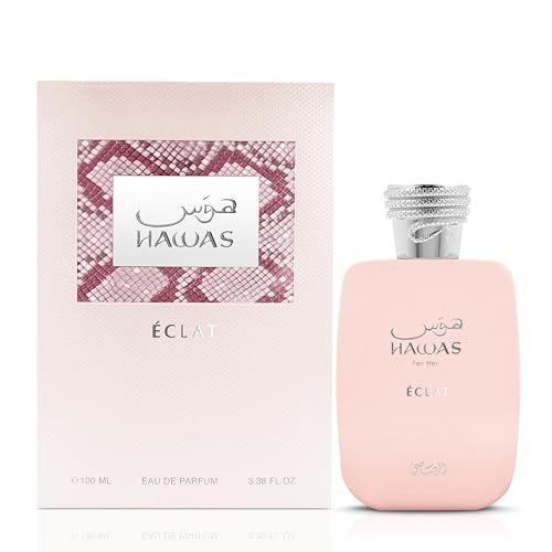 RASASI Hawas ECLAT 100ml Eau de Parfum - Long Lasting &amp; Luxury Arabic Perfume for Women - Sweet Notes of Red Apple, Jasmine, Patchouli - Ideal for Romantic Evenings - Gift for Her