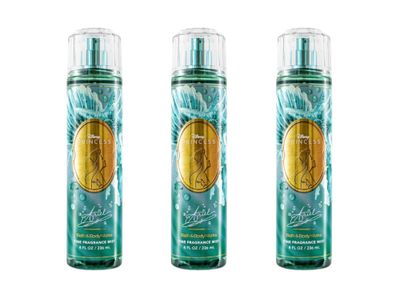 Bath &amp; Body Limited Edition Princess riel Fine Fragrance Body Mist 8 fl oz (236 ml) - Womens Light Perfume Spray | Ocean-Inspired Scent | Set of 3 Bottles