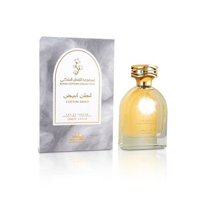 AROMA CONCEPTS Royal Cotton Collection by Abyed 3.4 Fl Oz| Eau De parfum| Musk Perfume for Women| A Gourmand Fragrance Infused with Vanilla and Coconut for Memorable Occasions.