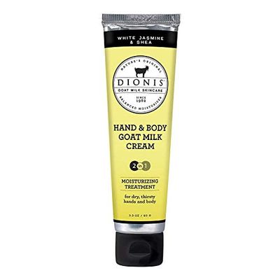 Dionis - Goat Milk Skincare White Jasmine &amp; Shea Scented Hand &amp; Body Cream (3.3 oz) - Made in the USA - Cruelty-free and Paraben-free