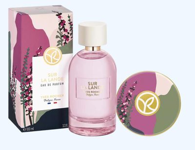 Yves Rocher Sur La Lande Eau de Parfum Set of 2 Solid Perfume and Spray - Womens Floriental Scent Lon Lasting Fragrance Solid Perfume 100 ml./3.3 fl.oz. and 13 g