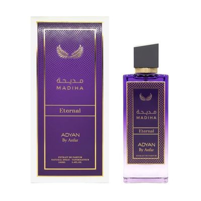 Adyan Madiha Eternal Extrait De Parfum -100Ml 3.4Oz - With Top Notes Of litchi, raspberry, violet, bergamot, white rose, jasmine, peony, musk, petalia, and vanilla - Original Fragrance From Dubai