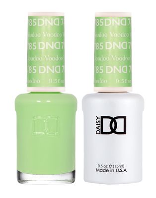 DND Gel Polish Set, Green Collection, UV/LED Gel Polish and Air Dry Nail Lacquer, Matching Chip-Free Polish Duo, 785 Voodoo, 0.5 Fl Oz