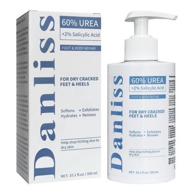 Urea Cream 60 Percent treatment Lotion 10.1 Oz Foot Hand Cream For Dry Skin Maximum Strength Softens Cracked Heel Calluses &amp; Thick Toenails with 2 Salicylic Acid For Feet, Elbows, Hands and Knees