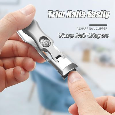 Portable Ultra Sharp Nail Clippers, Shirem Nail Clipper, Cumuul Toenail Clippers for Seniors Thick Toenails, Cumuul Nail Clipper, Ultra Sharp Nail Clippers, German Nail Clippers (SilverAB)
