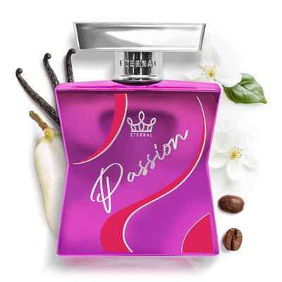 Eternal Fragrance Eternal Passion EDP Inspired by Black Opium, 3.4 oz (100ml) Long-lasting, Vegan, Clean Ingredients, Perfume Spray, 2000 sprays per bottle