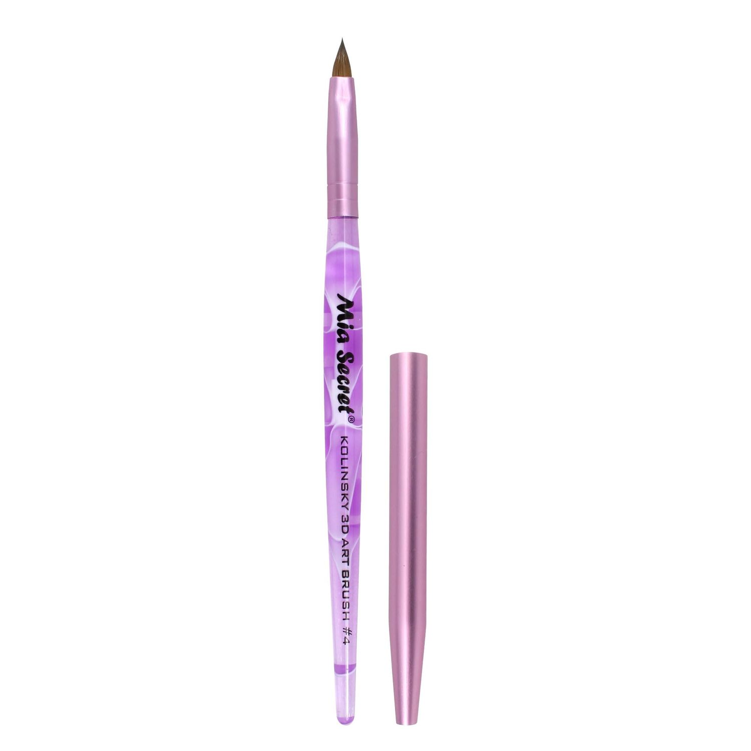 Mia Secret Kolinsky Art Brush - 4 Size - Purple - 3D Nail Art
