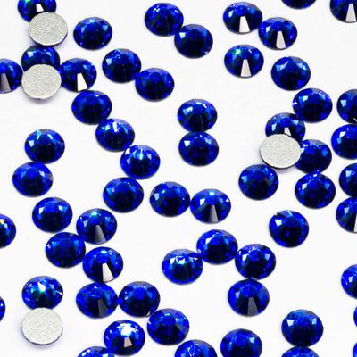 1440pcs SS16 4.0mm Blue Flatback Rhinestones bulk K9 Glass Sapphire Crystals Nail Art Gems Round Beads Stones Diamonds Royal Blue Nail Charms Jewels for Nails Eyes Face Makeup Crafts DIY Tumblers Cups